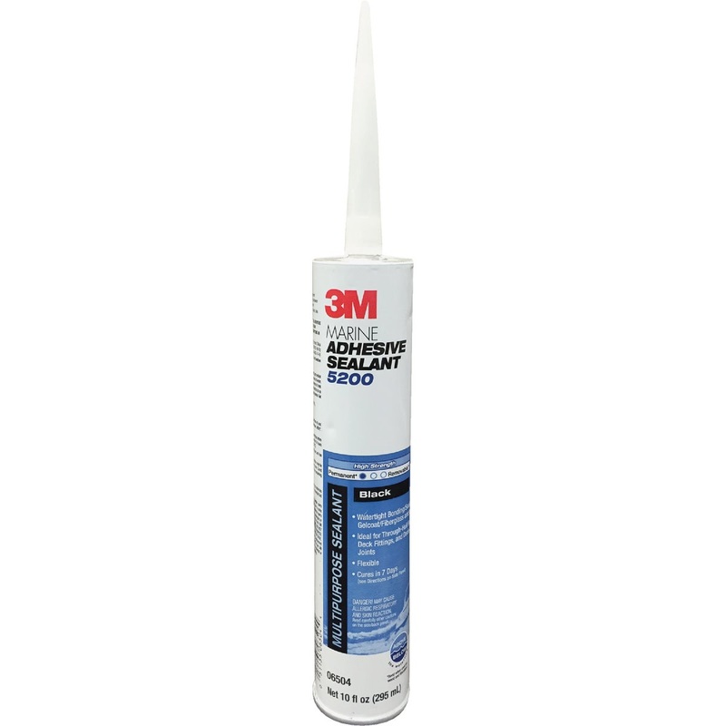 3M 10 Oz. Black 24-Hour Fast Cure Marine Adhesive Sealant 5200