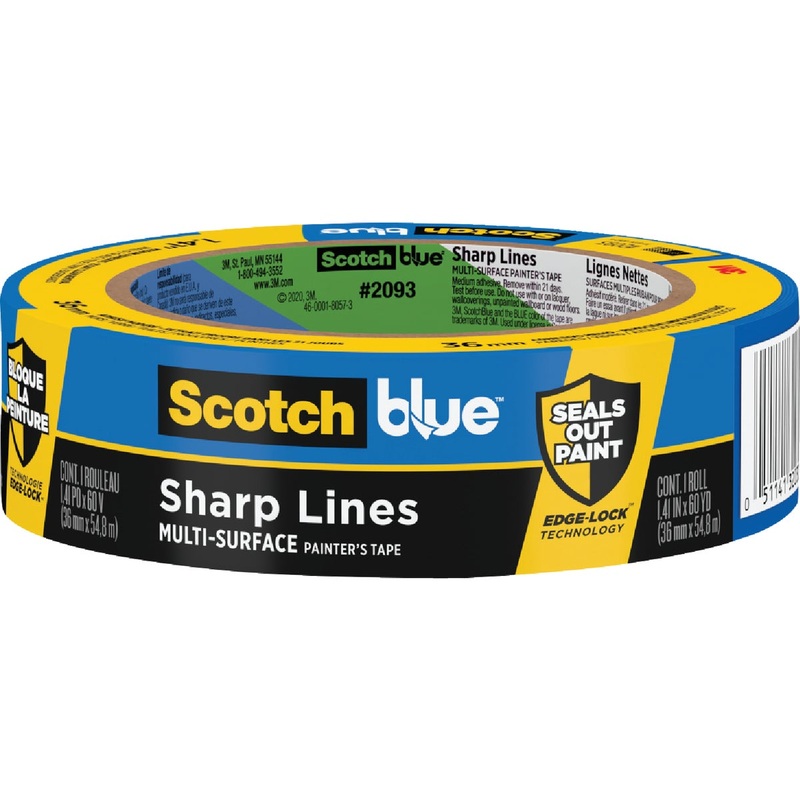 3M Scotch Blue 1.41 In. x 60 Yd. Sharp Lines Painter’s Tape
