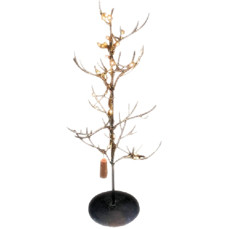 20 In. Prelit Metal Wire Christmas Tree