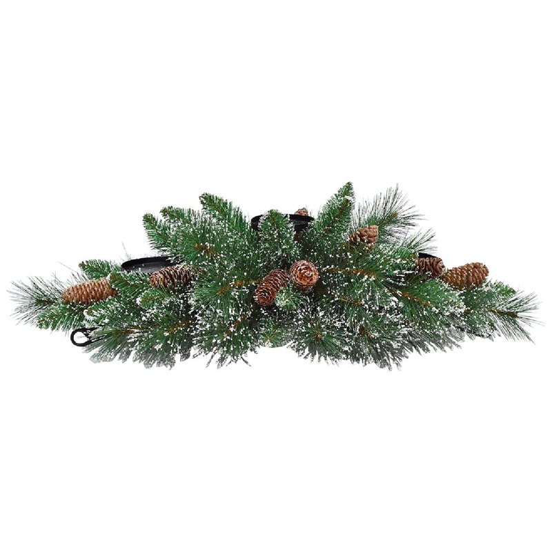 28 In. L Wintry Pine Arrangement Centerpiece