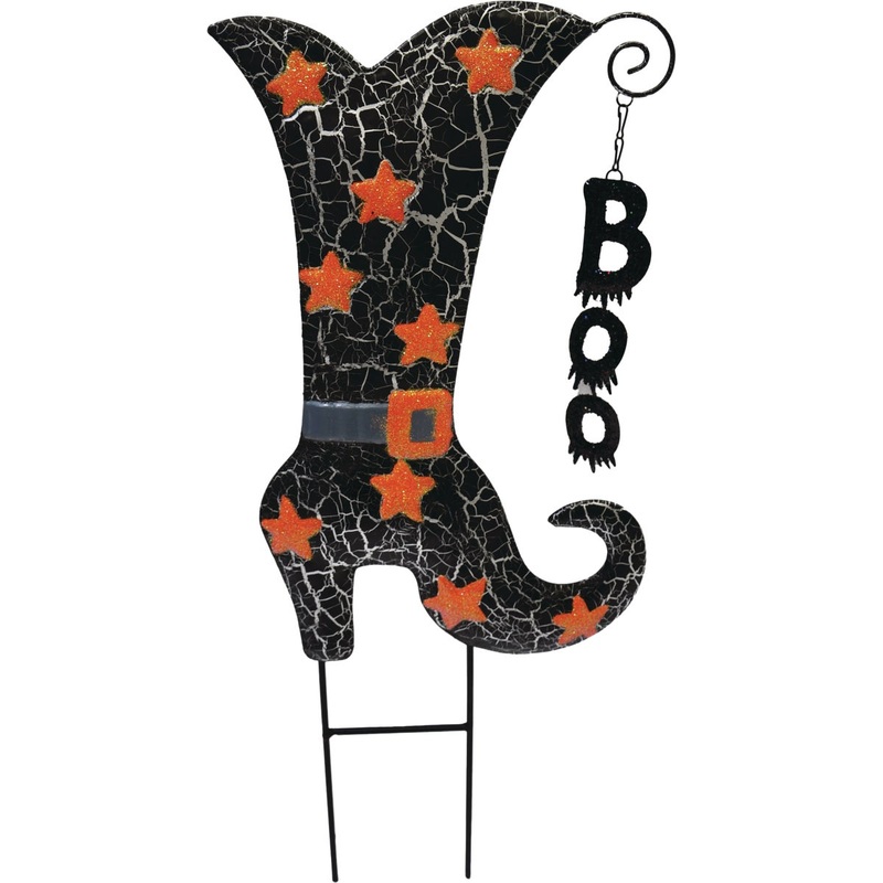 21.8 In. Metal Witch’s Boot Yard Stake