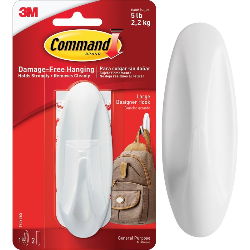 3M Command Large Utility Designer Adhesive Hook