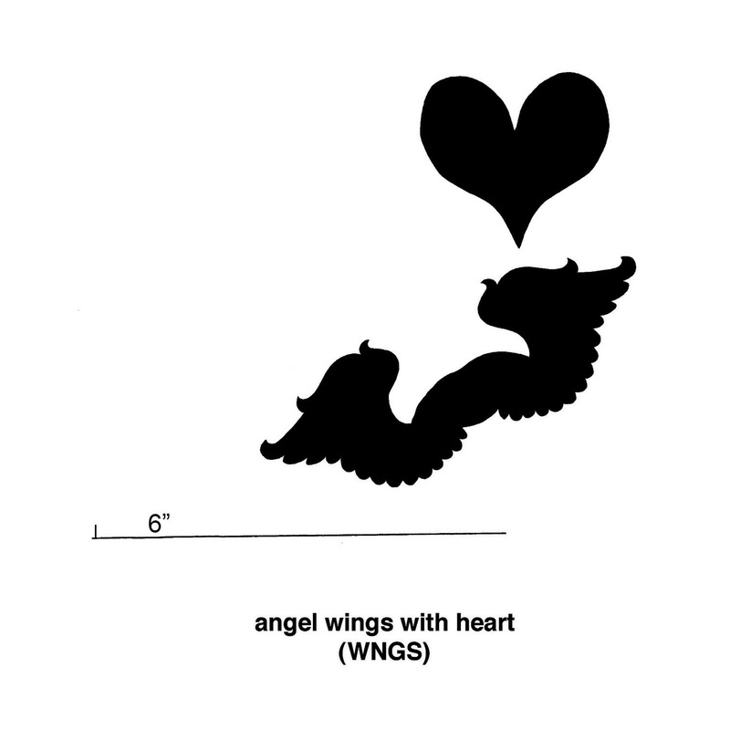 Angel Wings With Heart Cookie Cutters (Set Of 6)WNGS/S6