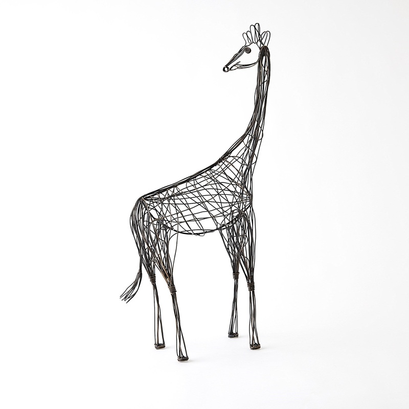 Wire Giraffe Bronze