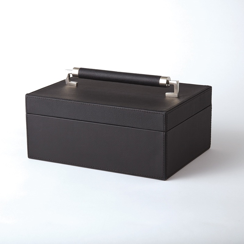Wrapped Leather Handle Boxes