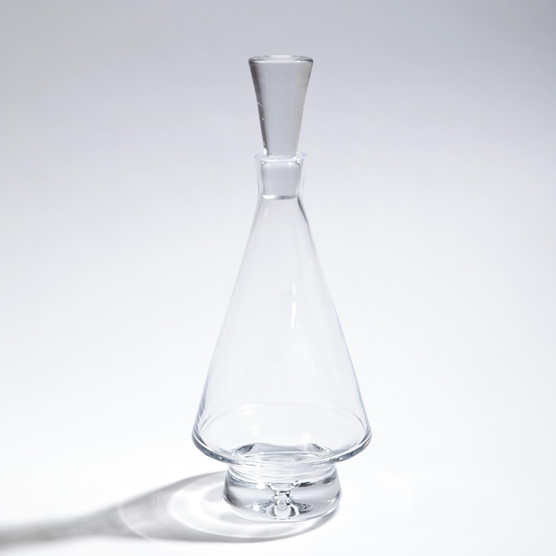 Tall Fat Bottom Decanter Clear