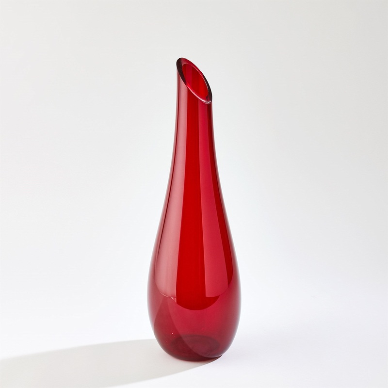 Tall Slant Vases
