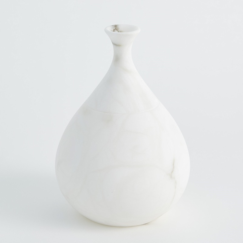 Alabaster Teardrop Vases
