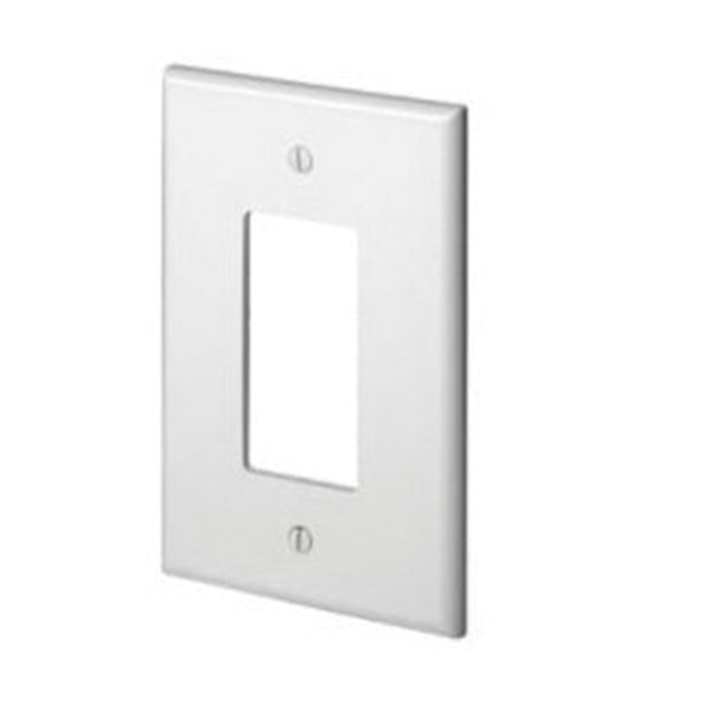 Decora 88601 Oversized Wallplate, 1 -Gang, Thermoset, White
