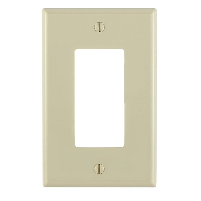 Decora PJ26-I Designer Wallplate, 1 -Gang, Nylon, Ivory